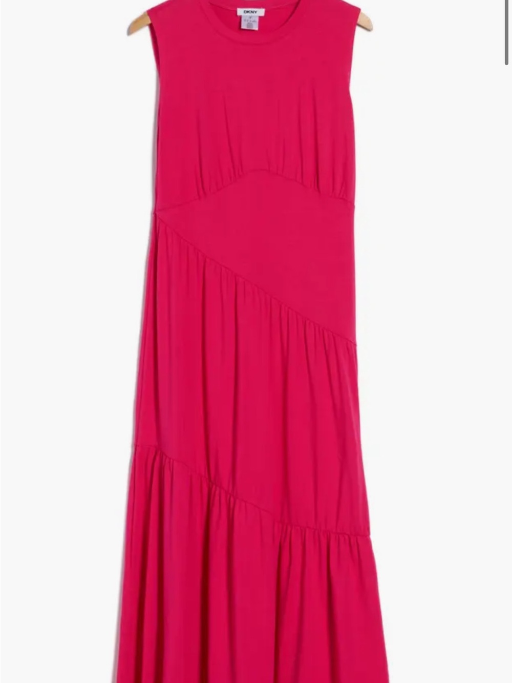 DKNY Bright Fuchsia Sleeveless Maxi Skirt